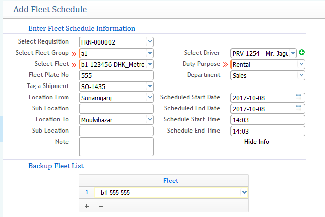Add a Schedule